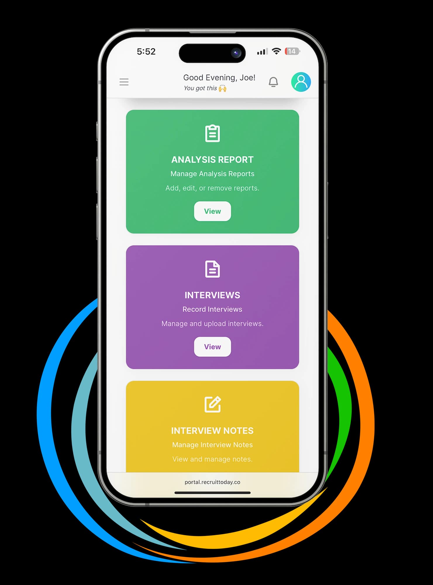 Recruit Today client portal screen 7